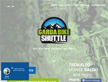 Tablet Screenshot of gardabikeshuttle.com